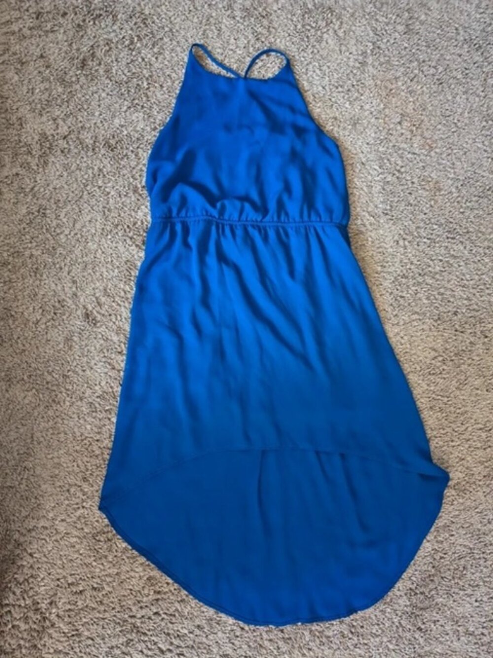 Needle & Thread Med High-Low Blue Dress
